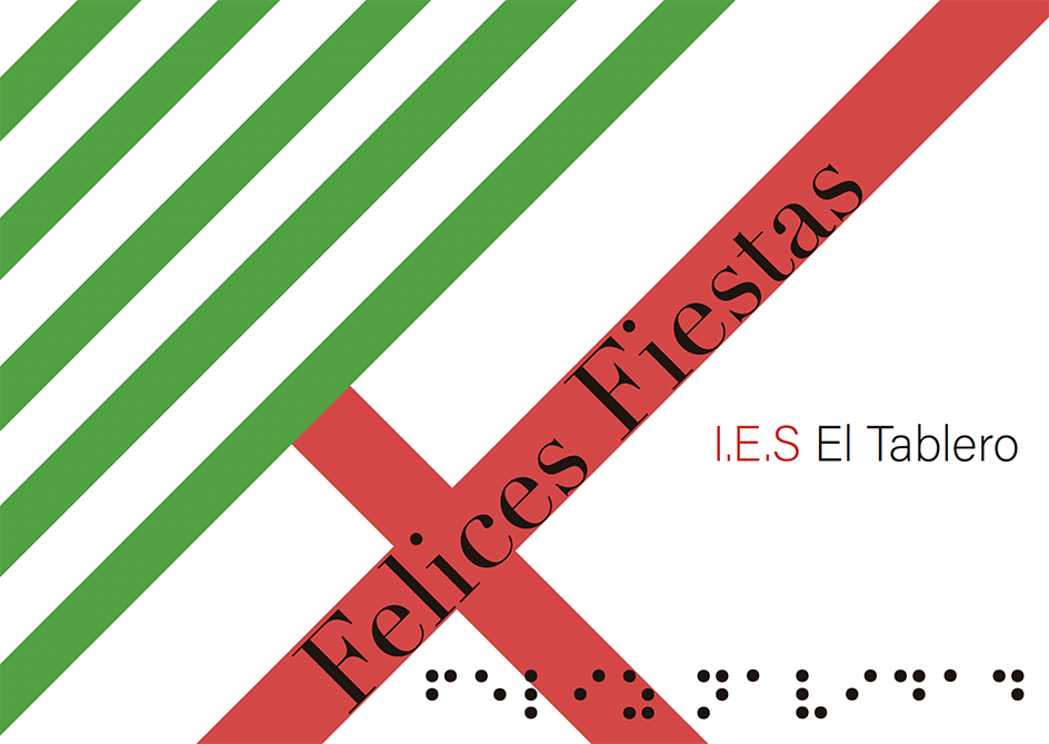 Felicitación en Braille